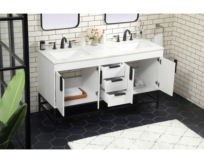 Elegant Bathroom Vanity - White (VF48860DMWH)