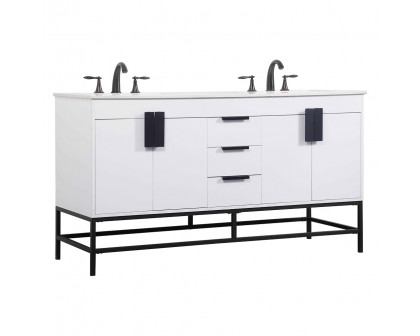 Elegant Bathroom Vanity - White (VF48860DMWH)