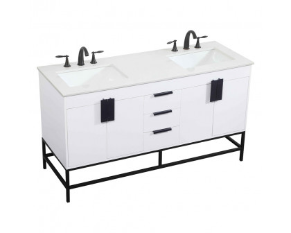 Elegant Bathroom Vanity - White (VF48860DMWH)