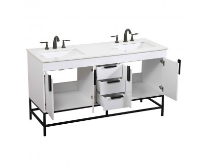 Elegant Bathroom Vanity - White (VF48860DMWH)