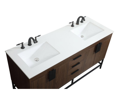 Elegant Bathroom Vanity - Walnut (VF48860DMWT)