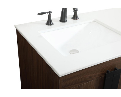 Elegant Bathroom Vanity - Walnut (VF48860DMWT)