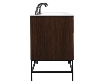 Elegant Bathroom Vanity - Walnut (VF48860DMWT)