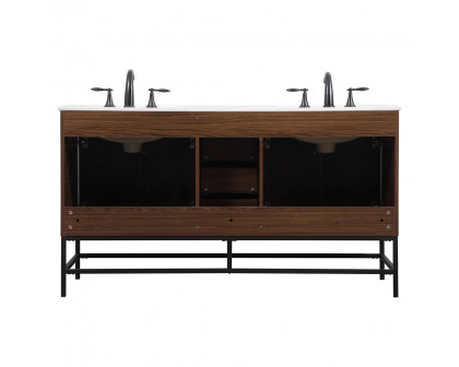 Elegant Bathroom Vanity - Walnut (VF48860DMWT)