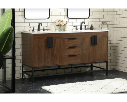 Elegant Bathroom Vanity - Walnut (VF48860DMWT)