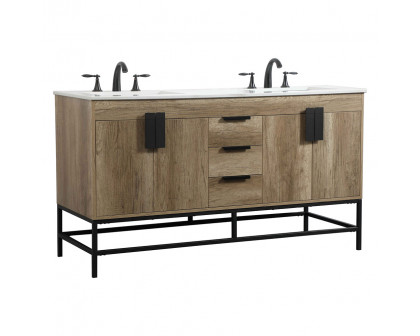 Elegant Bathroom Vanity - Natural Oak (VF48860DNT)