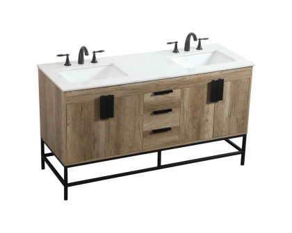 Elegant Bathroom Vanity - Natural Oak (VF48860DNT)