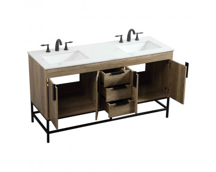 Elegant Bathroom Vanity - Natural Oak (VF48860DNT)