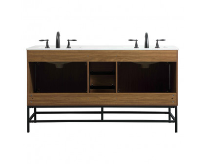 Elegant Bathroom Vanity - Walnut Brown (VF48860DWB)