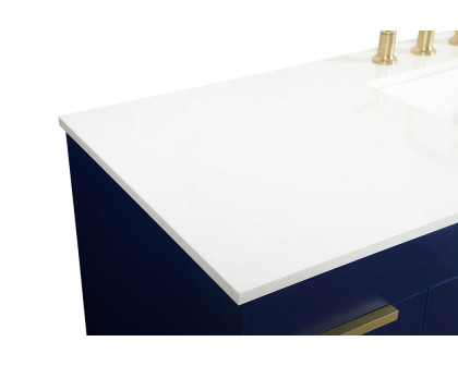 Elegant Bathroom Vanity - Blue (VF48860MBL)