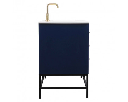 Elegant Bathroom Vanity - Blue (VF48860MBL)