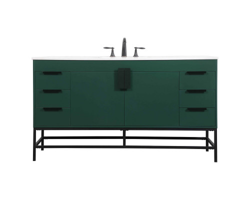 Elegant Bathroom Vanity - Green (VF48860MGN)