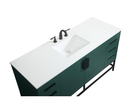 Elegant Bathroom Vanity - Green (VF48860MGN)