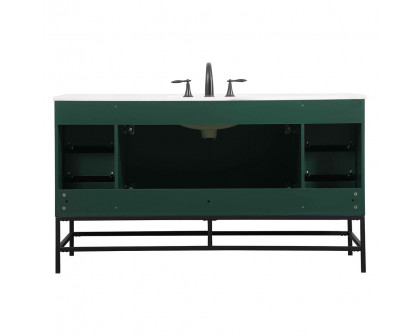 Elegant Bathroom Vanity - Green (VF48860MGN)