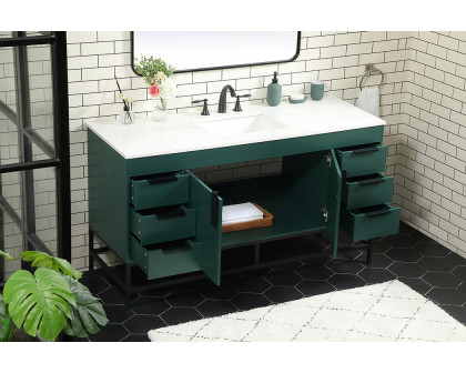 Elegant Bathroom Vanity - Green (VF48860MGN)