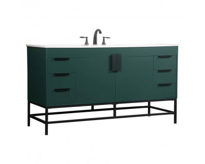 Elegant Bathroom Vanity - Green (VF48860MGN)