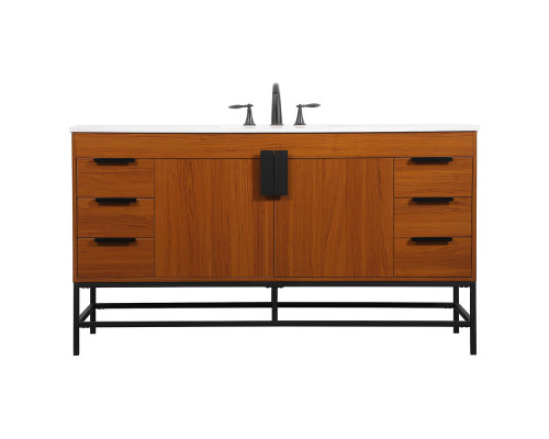 Elegant Bathroom Vanity - Teak (VF48860MTK)