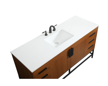 Elegant Bathroom Vanity - Teak (VF48860MTK)