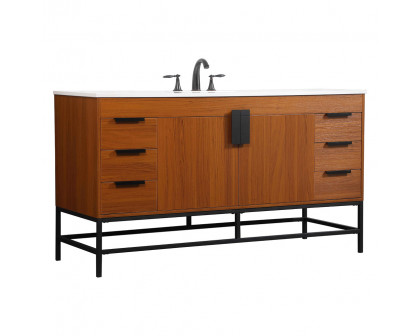 Elegant Bathroom Vanity - Teak (VF48860MTK)