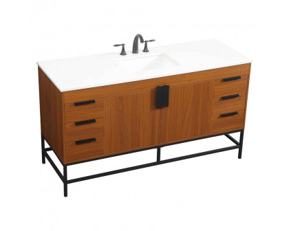 Elegant Bathroom Vanity - Teak (VF48860MTK)