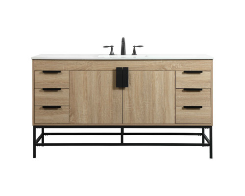 Elegant Bathroom Vanity - Mango Wood (VF48860MW)