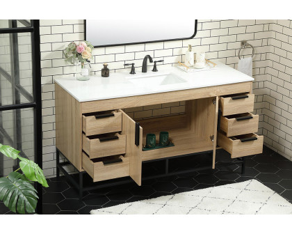 Elegant Bathroom Vanity - Mango Wood (VF48860MW)