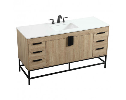 Elegant Bathroom Vanity - Mango Wood (VF48860MW)