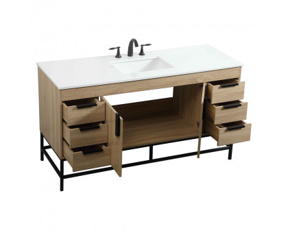 Elegant Bathroom Vanity - Mango Wood (VF48860MW)