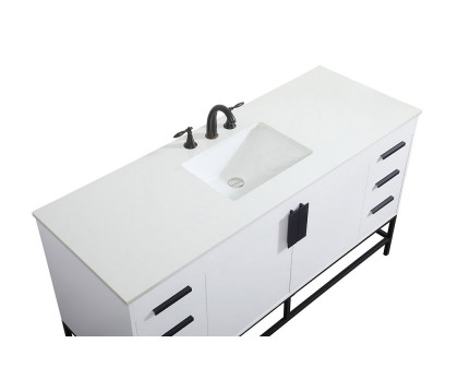 Elegant Bathroom Vanity - White (VF48860MWH)