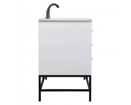 Elegant Bathroom Vanity - White (VF48860MWH)