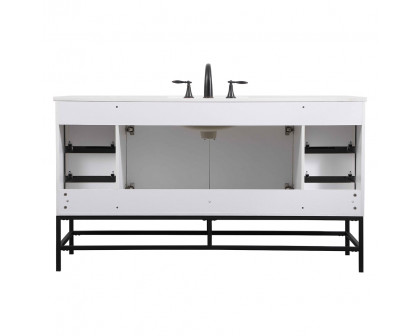 Elegant Bathroom Vanity - White (VF48860MWH)