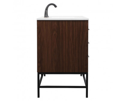 Elegant Bathroom Vanity - Walnut (VF48860MWT)