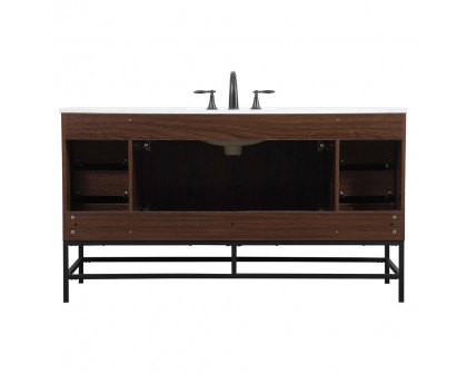 Elegant Bathroom Vanity - Walnut (VF48860MWT)