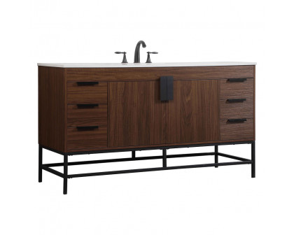 Elegant Bathroom Vanity - Walnut (VF48860MWT)