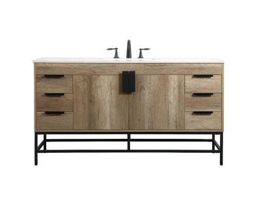 Elegant Bathroom Vanity - Natural Oak (VF48860NT)