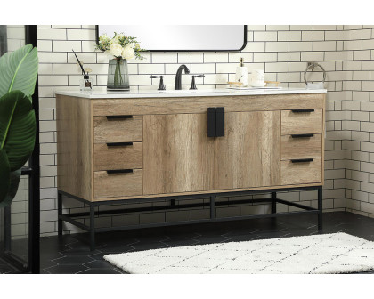 Elegant Bathroom Vanity - Natural Oak (VF48860NT)