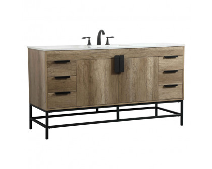 Elegant Bathroom Vanity - Natural Oak (VF48860NT)