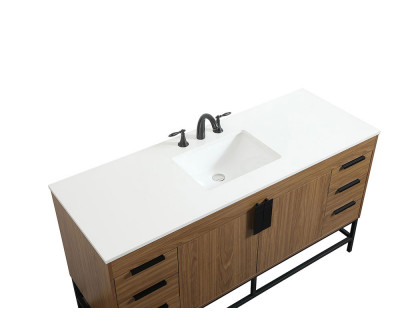 Elegant Bathroom Vanity - Walnut Brown (VF48860WB)