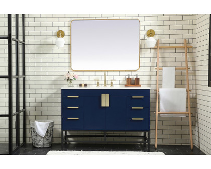 Elegant Bathroom Vanity - Blue (VF488W48MBL)