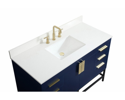 Elegant Bathroom Vanity - Blue (VF488W48MBL-BS)