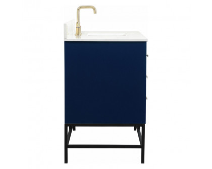 Elegant Bathroom Vanity - Blue (VF488W48MBL-BS)