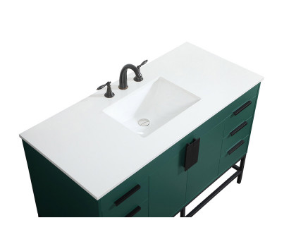 Elegant Bathroom Vanity - Green (VF488W48MGN)