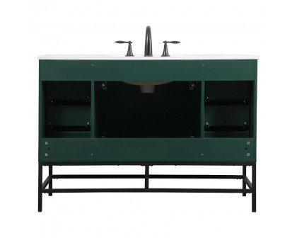 Elegant Bathroom Vanity - Green (VF488W48MGN)