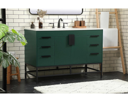 Elegant Bathroom Vanity - Green (VF488W48MGN)