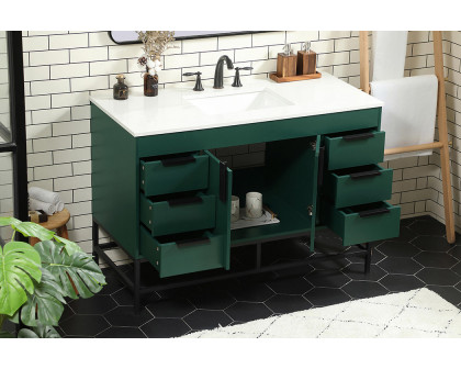 Elegant Bathroom Vanity - Green (VF488W48MGN)