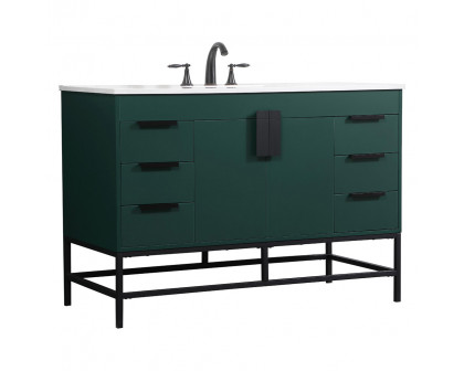 Elegant Bathroom Vanity - Green (VF488W48MGN)