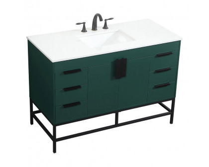 Elegant Bathroom Vanity - Green (VF488W48MGN)