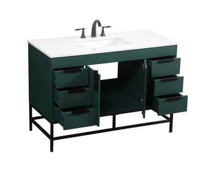 Elegant Bathroom Vanity - Green (VF488W48MGN)