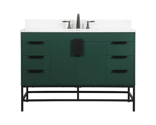 Elegant Bathroom Vanity - Green (VF488W48MGN-BS)