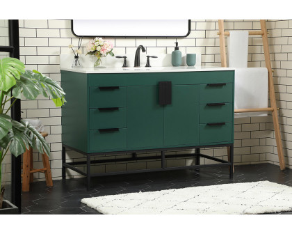 Elegant Bathroom Vanity - Green (VF488W48MGN-BS)